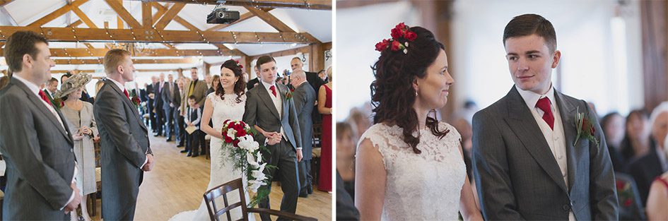 Coltsford Mill Wedding Photography in Surrey Barn Ceremony