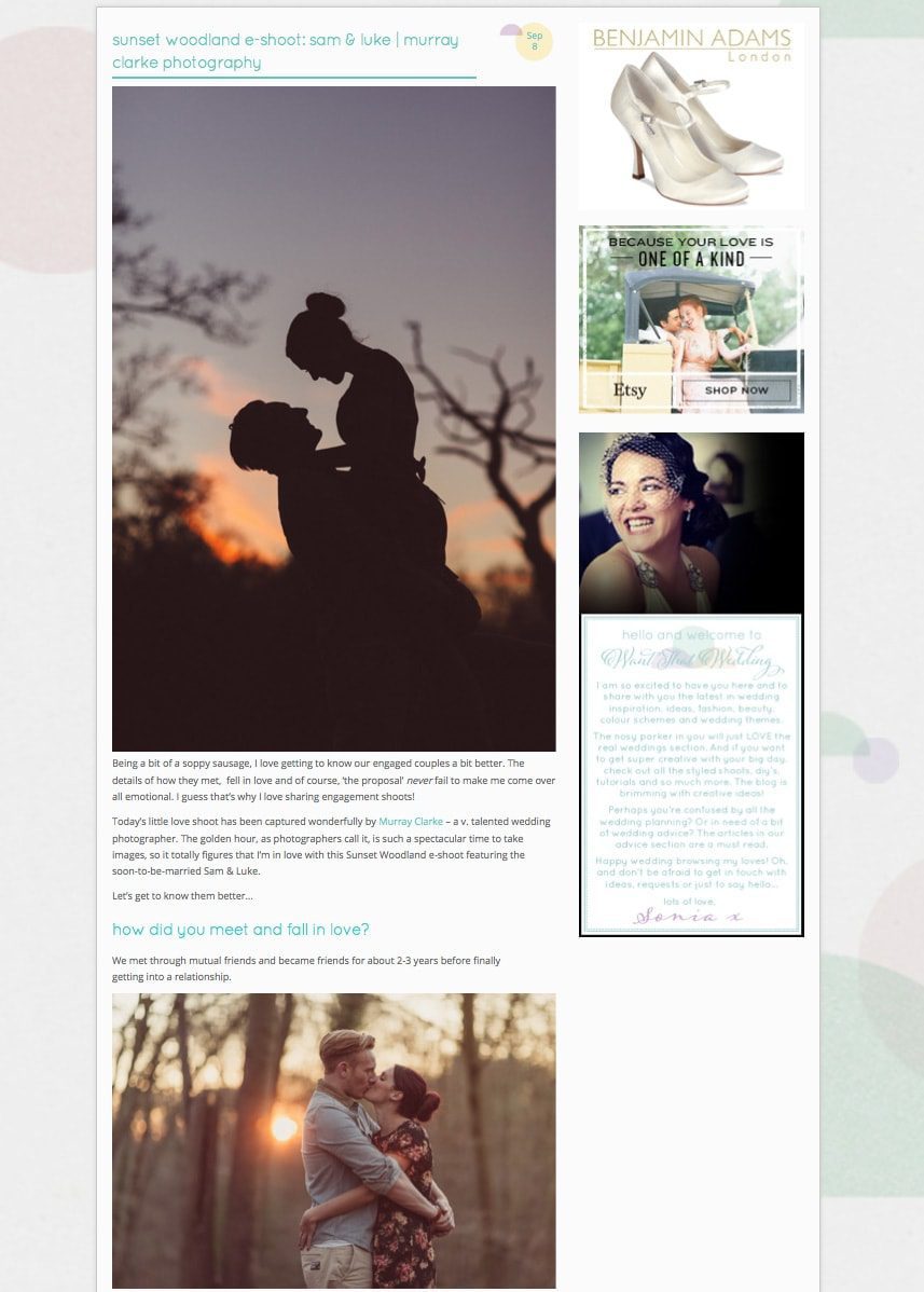 Murray Clarke Featured on Want That Wedding Blog