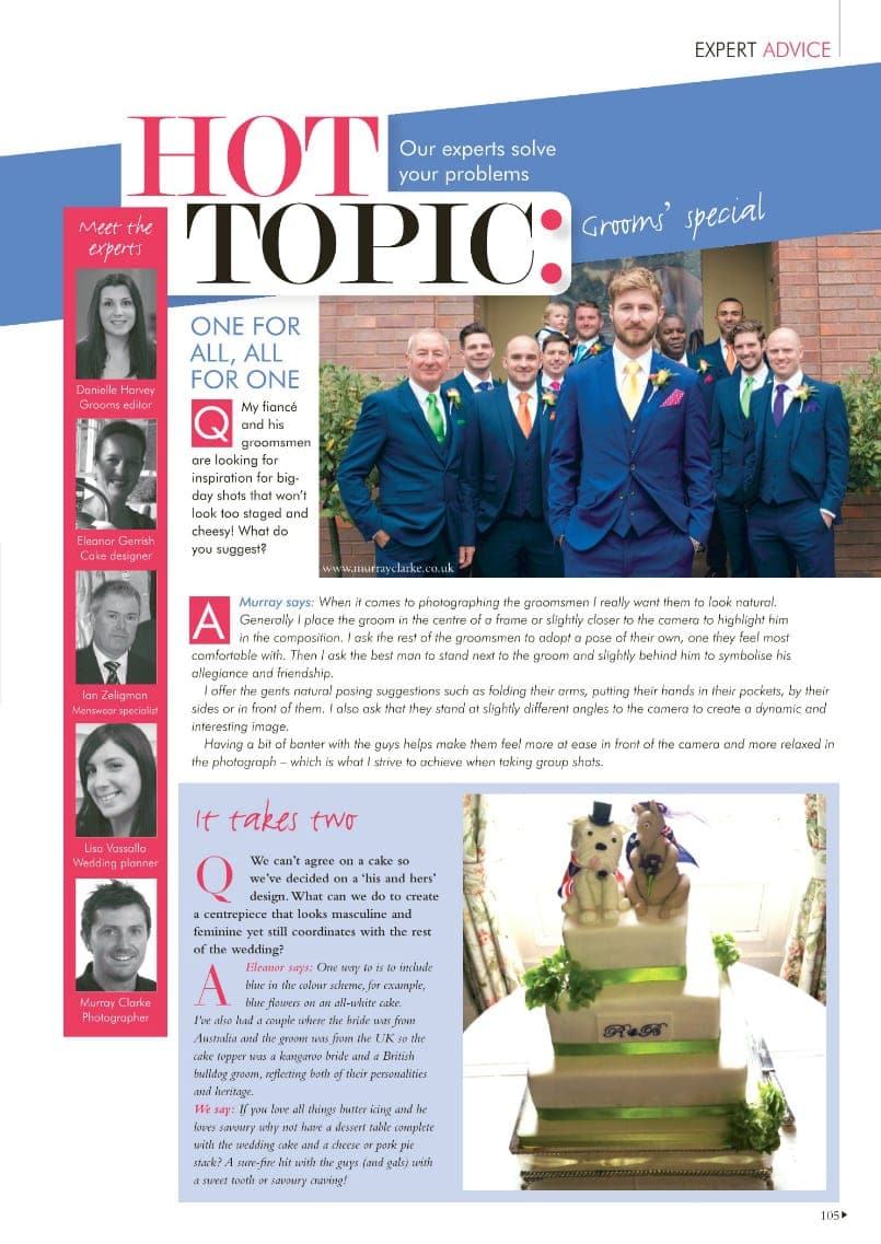 Your Surrey Wedding Magazine Posing Groomsmen