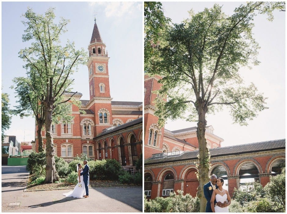 Bride and Groom at Dulwich college