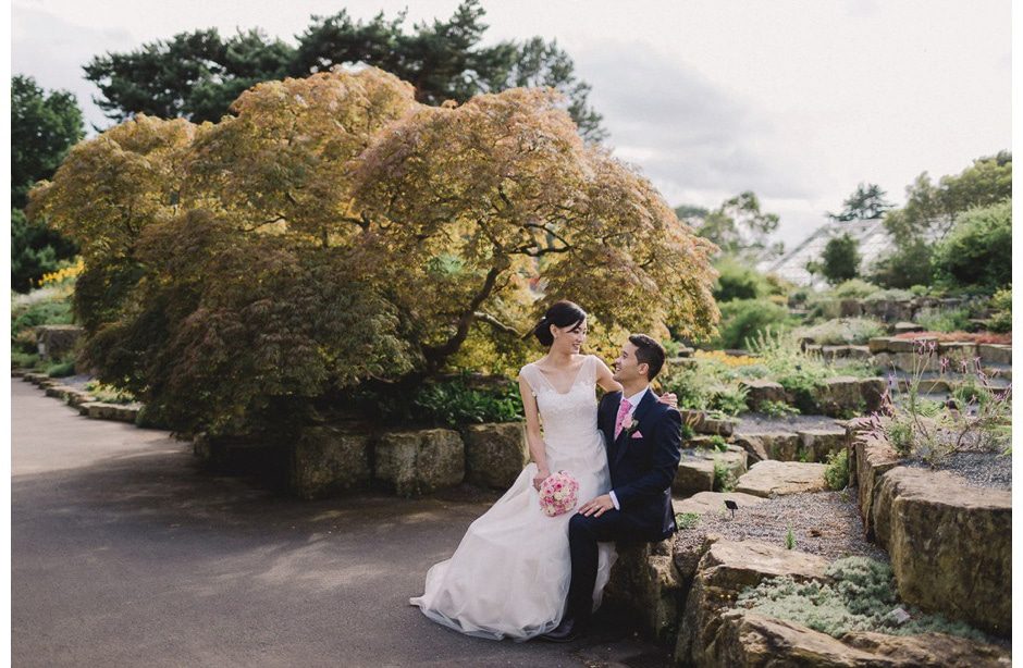 Wedding Photographer Kew Gardens Rock Garden