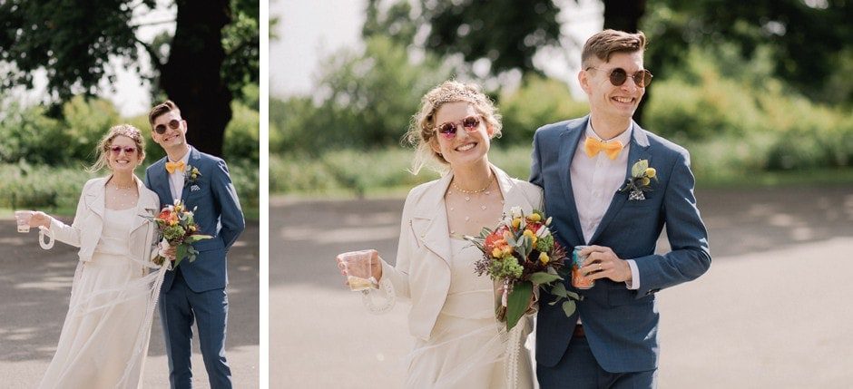 Clissold House wedding in the park