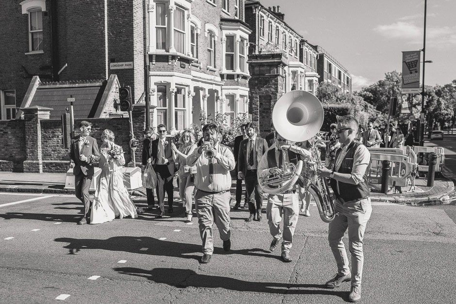 Brass band London wedding