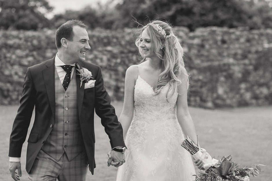 Couple photos at a wedding in Farnham Castle.