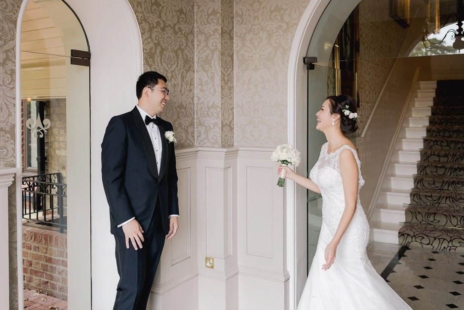 First look at a wedding in the Petersham Hotel in Richmond
