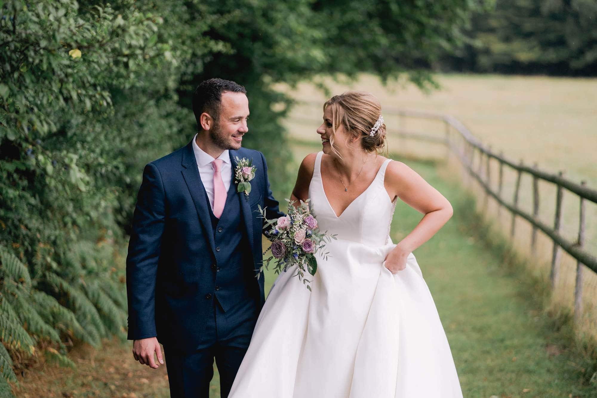 Bride and Groom Portraits at Blackstock Country Estate Wedding
