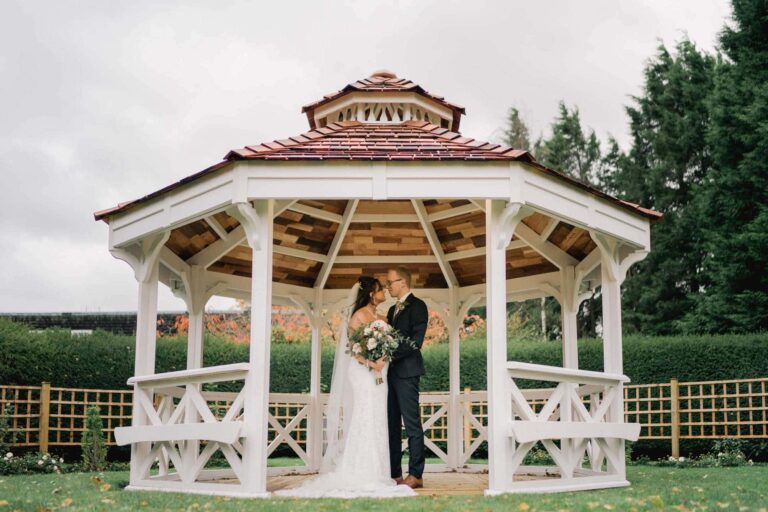 Bride and Groom at Hartsfield Manor in Surrey