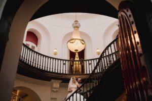 Castle Goring Wedding Photography with a bride and groom