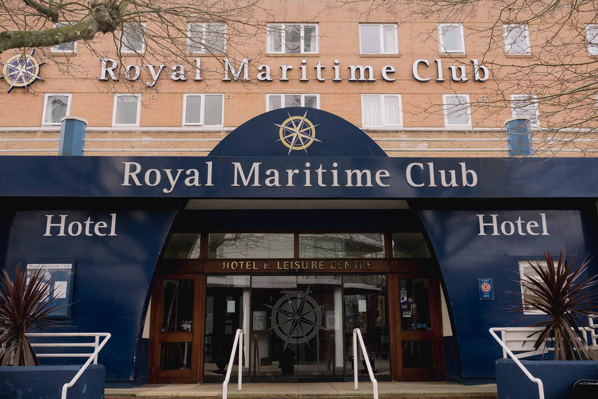 Royal Maritime Club entrance in Portsmouth.