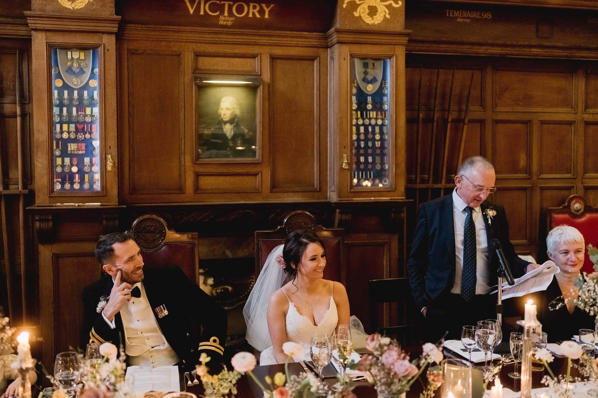 Father of the bride speech at the HMS Nelson Wardroom in Portsmouth.